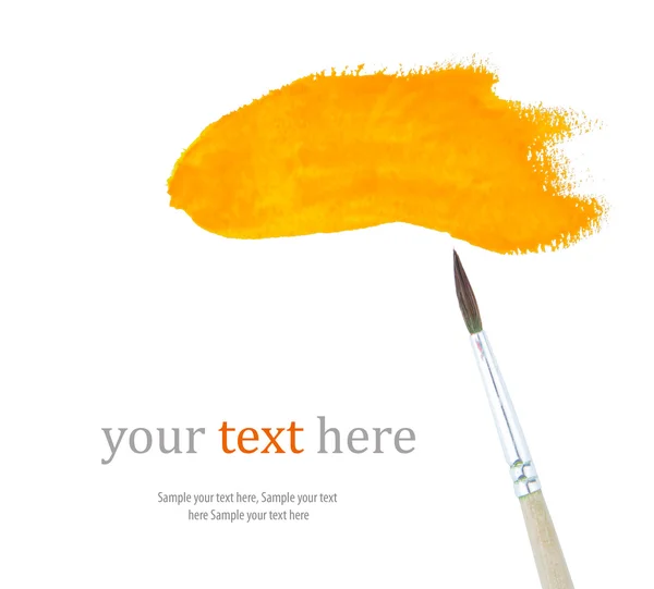 Orange paint strokes — Stock Photo, Image