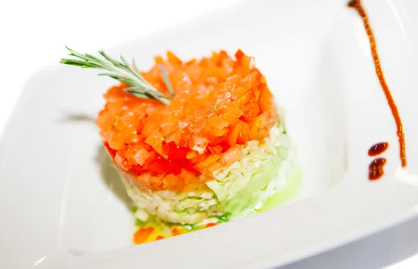 Салат с вареными овощами — стоковое фото