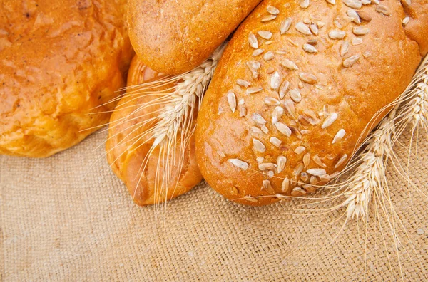 Assortment of baked breads — Stock Photo, Image