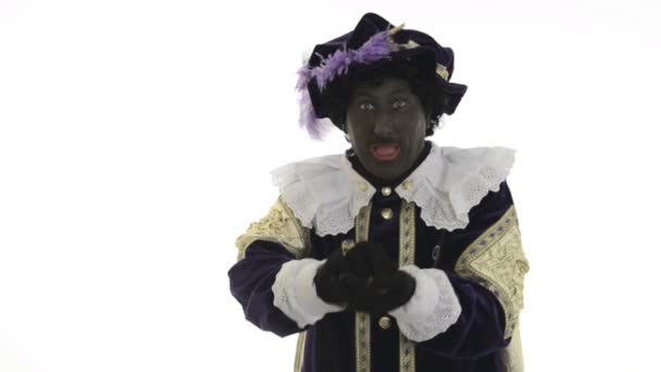 Zwarte piet — Stockvideo