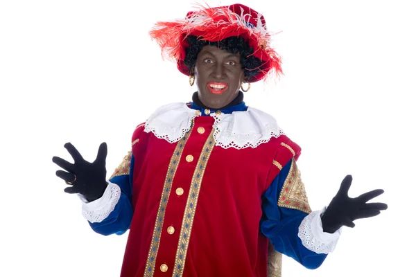 Portret zwarte piet — Zdjęcie stockowe