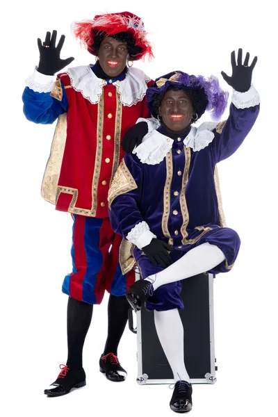 Portret zwarte piet — Zdjęcie stockowe