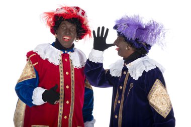 Zwarte piet komik davranıyor