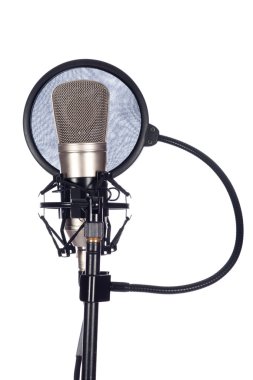 eski bir mikrofon closeup
