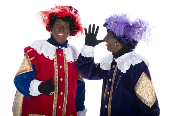 Zwarte Piet bertingkah lucu — Stok Foto