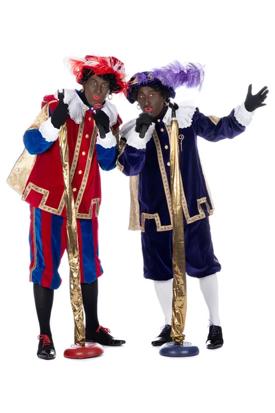 Zwarte Piet énekel — Stock Fotó