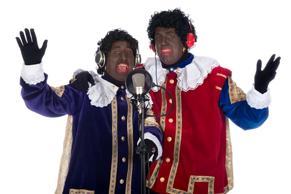 Zwarte Piet está cantando —  Fotos de Stock