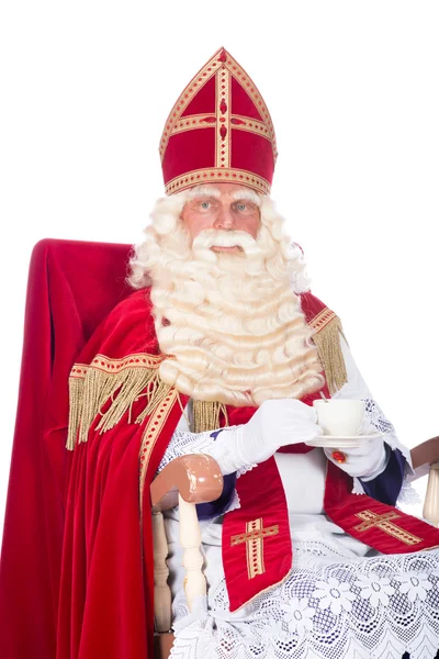 Sinterklaas on his chair — Stock Photo, Image