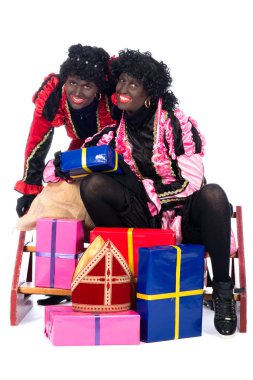 hediyeleri ile zwarte piet portresi