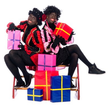 hediyeleri ile zwarte piet portresi