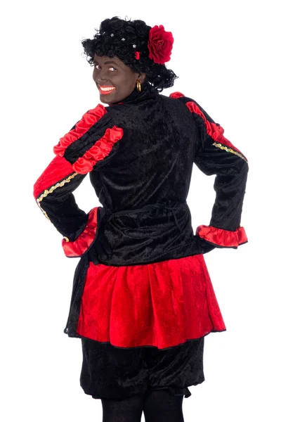 Portret zwarte piet — Zdjęcie stockowe