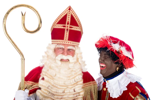 Sinterklaas con Zwarte Piet — Foto Stock