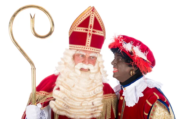 Sinterklaas met zwarte piet — Stockfoto