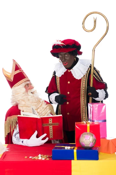 Sinterklaas dan Zwarte Piet — Stok Foto