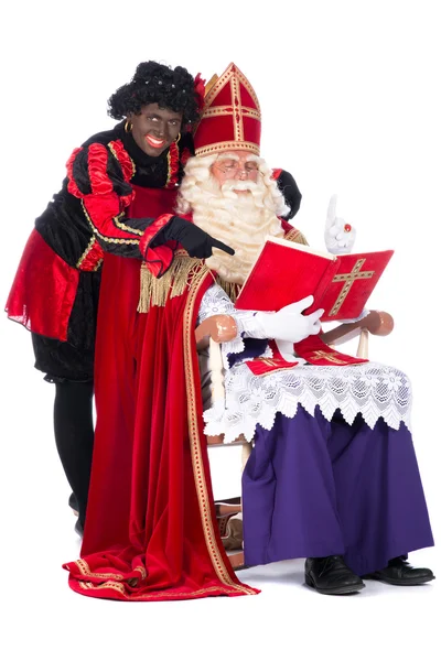 シンタークラース、zwarte piet — ストック写真