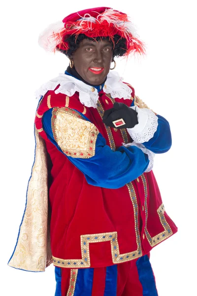 Porträtt av zwarte piet — Stockfoto