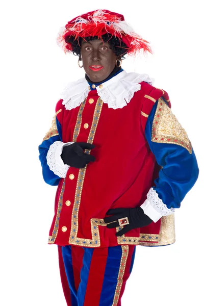 Portret zwarte piet — Zdjęcie stockowe