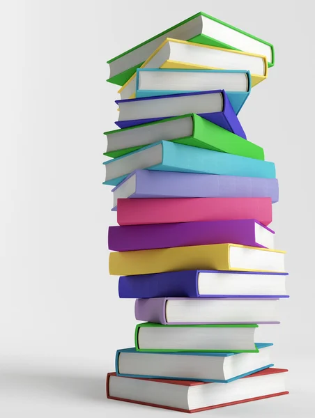 Stack of colorful books — Stock Photo, Image