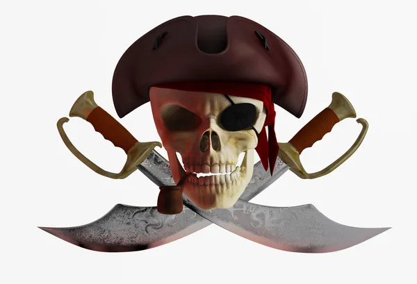 Pirate skull 2 — Stockfoto