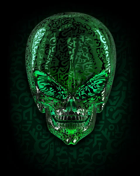 Alien schedel — Stockfoto