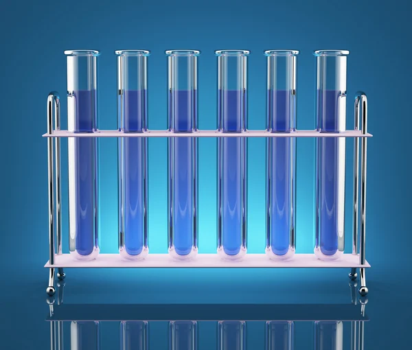 Tubes with chemicals — Stock Photo, Image
