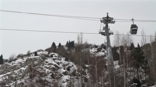 Elevador de esqui — Vídeo de Stock