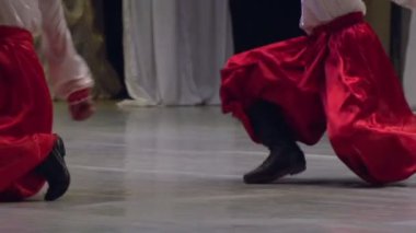 Ukrayna Ulusal erkeklerde sahnede dans elbise