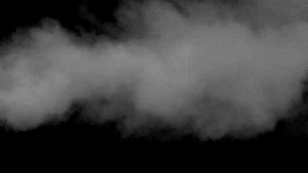 Horizontal flow of smoke — Stock Video