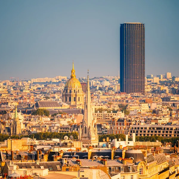 Tour Montparnasse and Les Invalides, Париж — стоковое фото