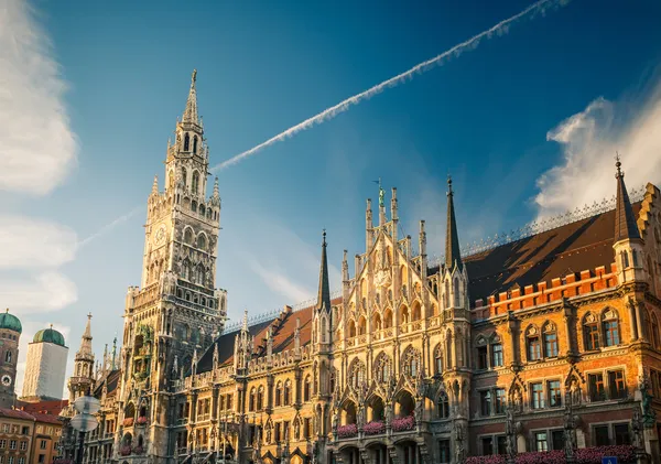 Nya rådhuset i Munchen — Stockfoto