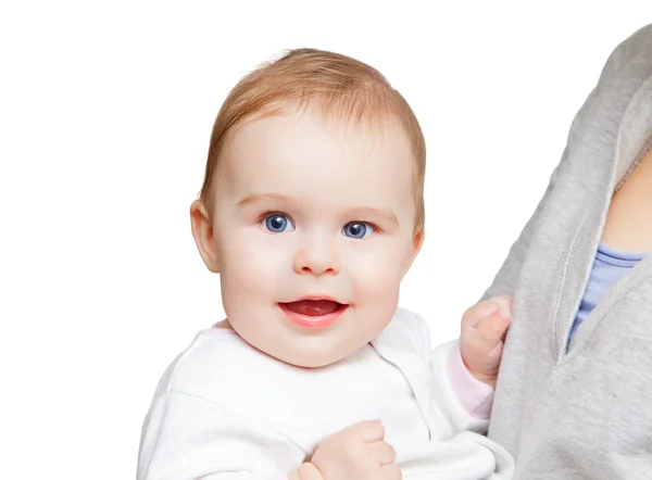 Porträt eines blauäugigen Babys — Stockfoto