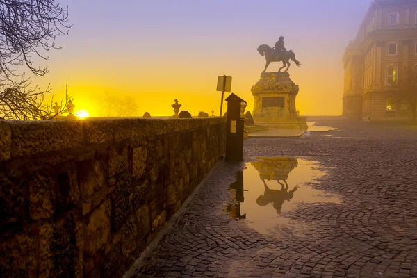 Socha Evžen Savojský, Budapešť — Stock fotografie