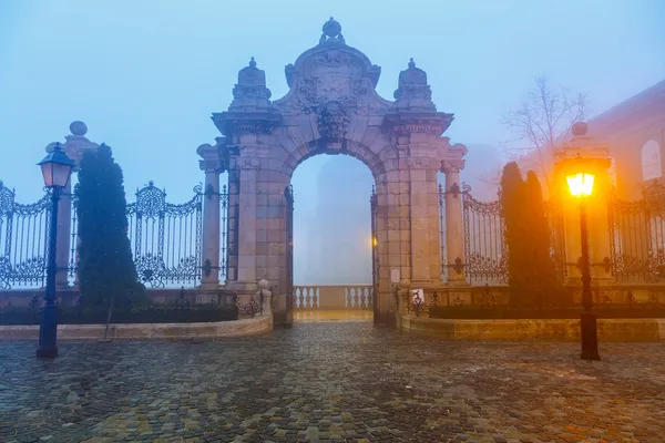 Budapeşte 'deki Buda Kalesi' ne kapı — Stok fotoğraf