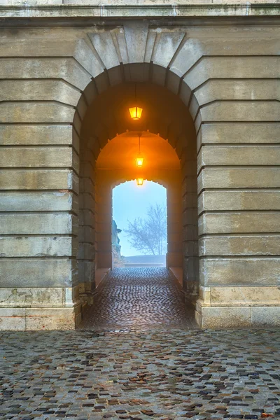 Puerta en el Castillo de Buda, Budapest — Foto de Stock