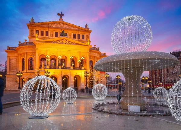 Alte Oper ve Frankfurtu — Stock fotografie