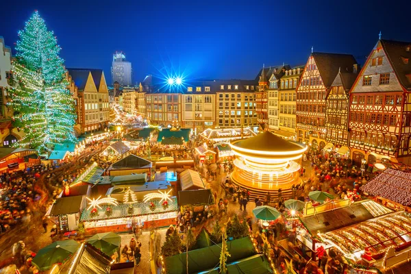 Julmarknad i frankfurt Stockbild