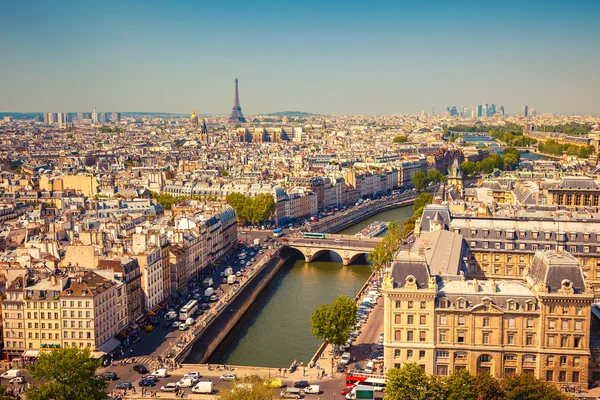Вид з повітря на Париж — стокове фото