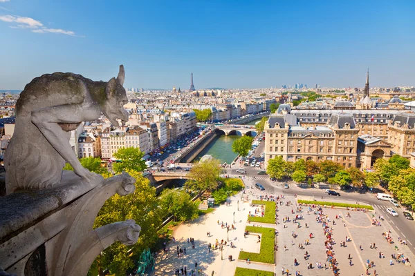 Gargoyle on Notre Dame Cathedral — Stock Photo, Image