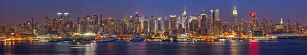 Manhattan's nachts — Stockfoto