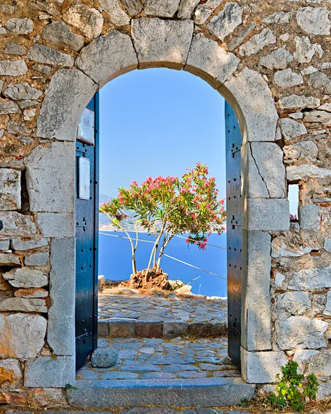 Utfärda utegångsförbud för i palamidi fästning, nafplio, Grekland — Stockfoto