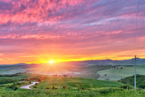 Toscana amanecer — Foto de Stock