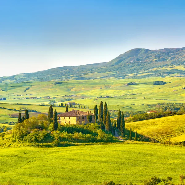 Bela paisagem na Toscana, Itália — Fotografia de Stock