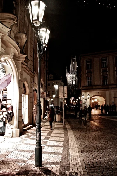 Praga de noche —  Fotos de Stock