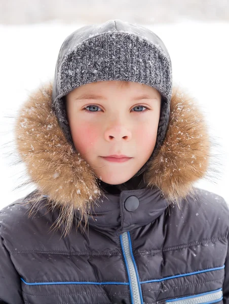 Little boy at wintertime — Stock Photo, Image