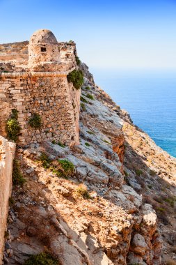 gramvousa Adası'nda eski Kalesi