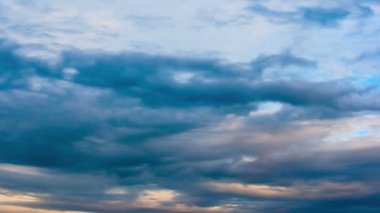 hızlı hareket timelapse hareketli fırtınalı kara bulutlar