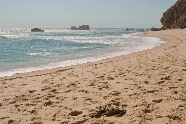 Spiaggia sabbiosa con bagliore — Foto Stock