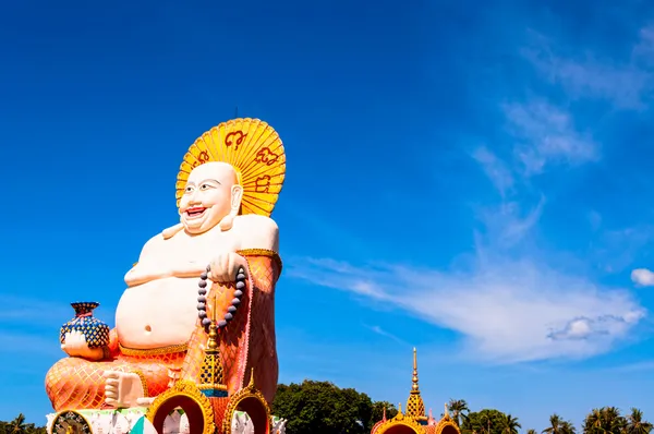 Smiling Buddha statue in Koh Samui, Thailand — Stock Photo, Image