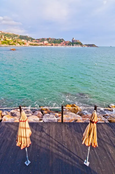 Mediterranean sea in Liguria, Italy — Stock Photo, Image