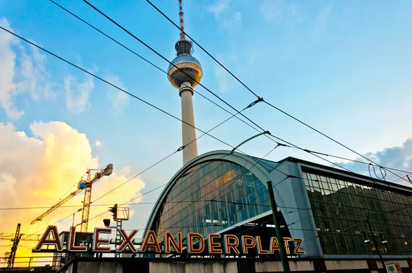 TV-tornet Berlin alexanderplatz — Stockfoto